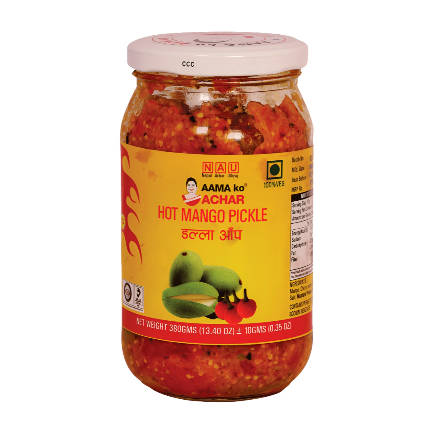 Aama Ko Hot Mango Achar 380 gm
